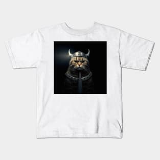 Cat People - Viking Cat Kids T-Shirt